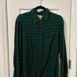 Aeropostale Green Plaid Flannel